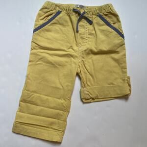 Baby Boden Yellow Roll Up Pants Shorts